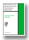 Cover of Analyzing Catholic Philosophy