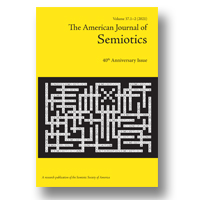 Cover of The American Journal of Semiotics