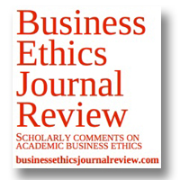 Cover of Business Ethics Journal Review