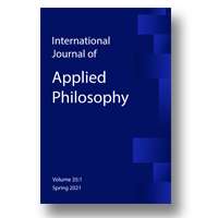 Cover of International Journal of Applied Philosophy