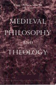 Cover of Medieval Philosophy & Theology