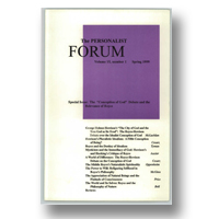 Cover of The Personalist Forum