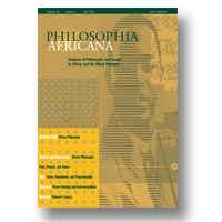 Cover of Philosophia Africana