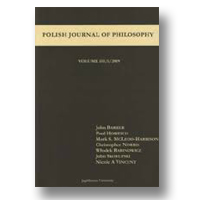 Cover of Polish Journal of Philosophy