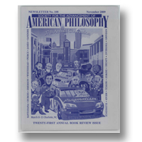 Cover of Newsletter of the Society for the Advancement of American Philosophy