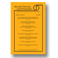 Cover of Social Theory and Practice