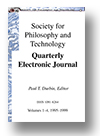 Cover of Society for Philosophy and Technology Quarterly Electronic Journal