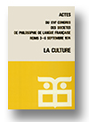 Cover of Actes du XVIe Congrès des Sociétés de Philosophie de Langue Française