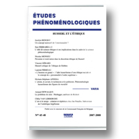 Cover of Études Phénoménologiques