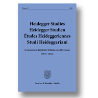 Cover of Heidegger Studies