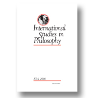 Cover of International Studies in Philosophy