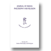 Cover of Journal of Indian Philosophy and Religion