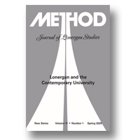 Cover of Method: Journal of Lonergan Studies