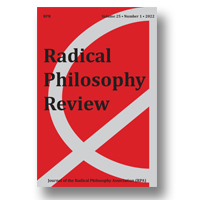 Cover of Radical Philosophy Review