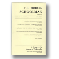 Cover of The Modern Schoolman