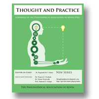 Cover of Thought and Practice: A Journal of the Philosophical Association of Kenya