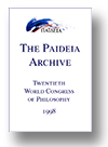 Cover of The Paideia Archive: Twentieth World Congress of Philosophy