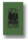 Cover of Bulletin of Literary Semiotics