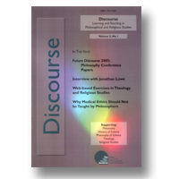 Cover of Discourse: Learning and Teaching in Philosophical and Religious Studies