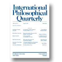 Cover of International Philosophical Quarterly