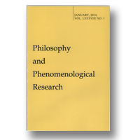Cover of Philosophy and Phenomenological Research