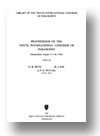 Cover of Proceedings of the Tenth International Congress of Philosophy