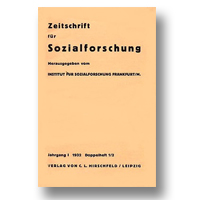 Cover of Zeitschrift für Sozialforschung